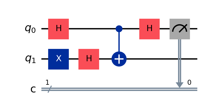 Deutsch's 2-Qubit Minimal Quantum Oracle Algorithm